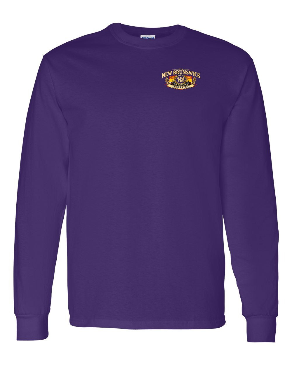 Nb Understand Left Chest and Back Long Sleeve in Purple