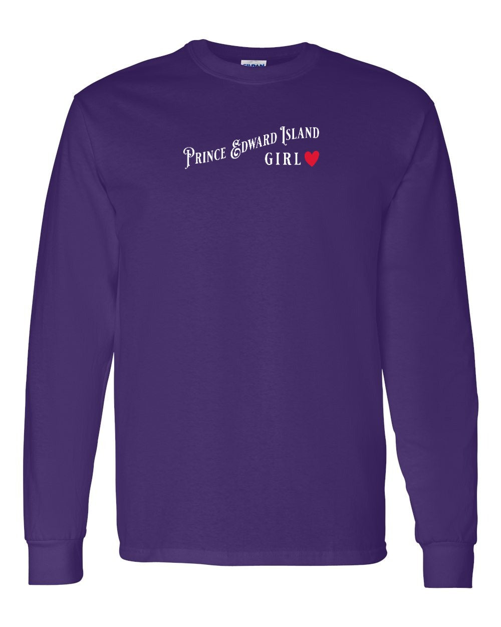 PEI Girl red heart Long Sleeve - Unisex