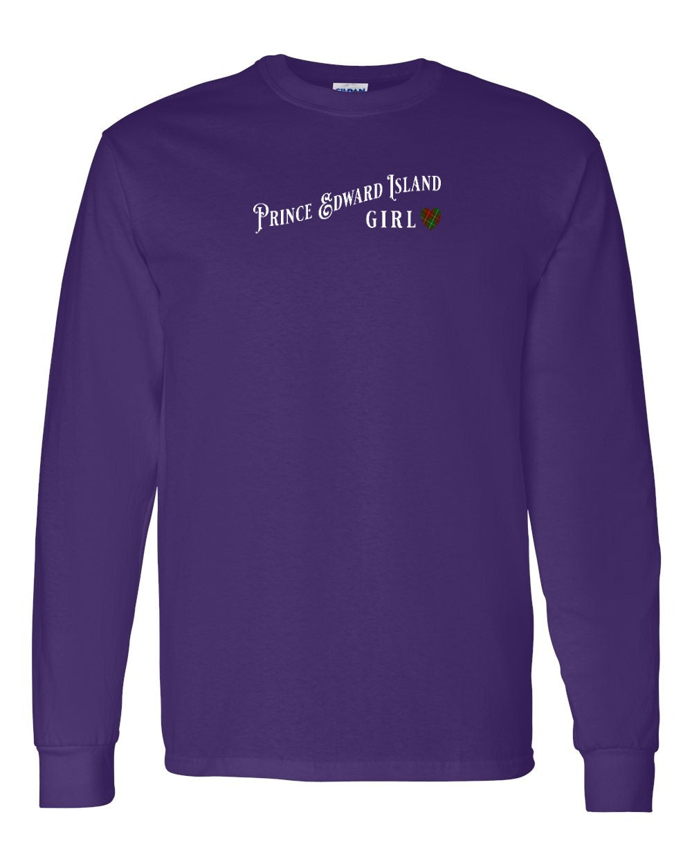 PEI Girl tartan heart Long Sleeve - Unisex
