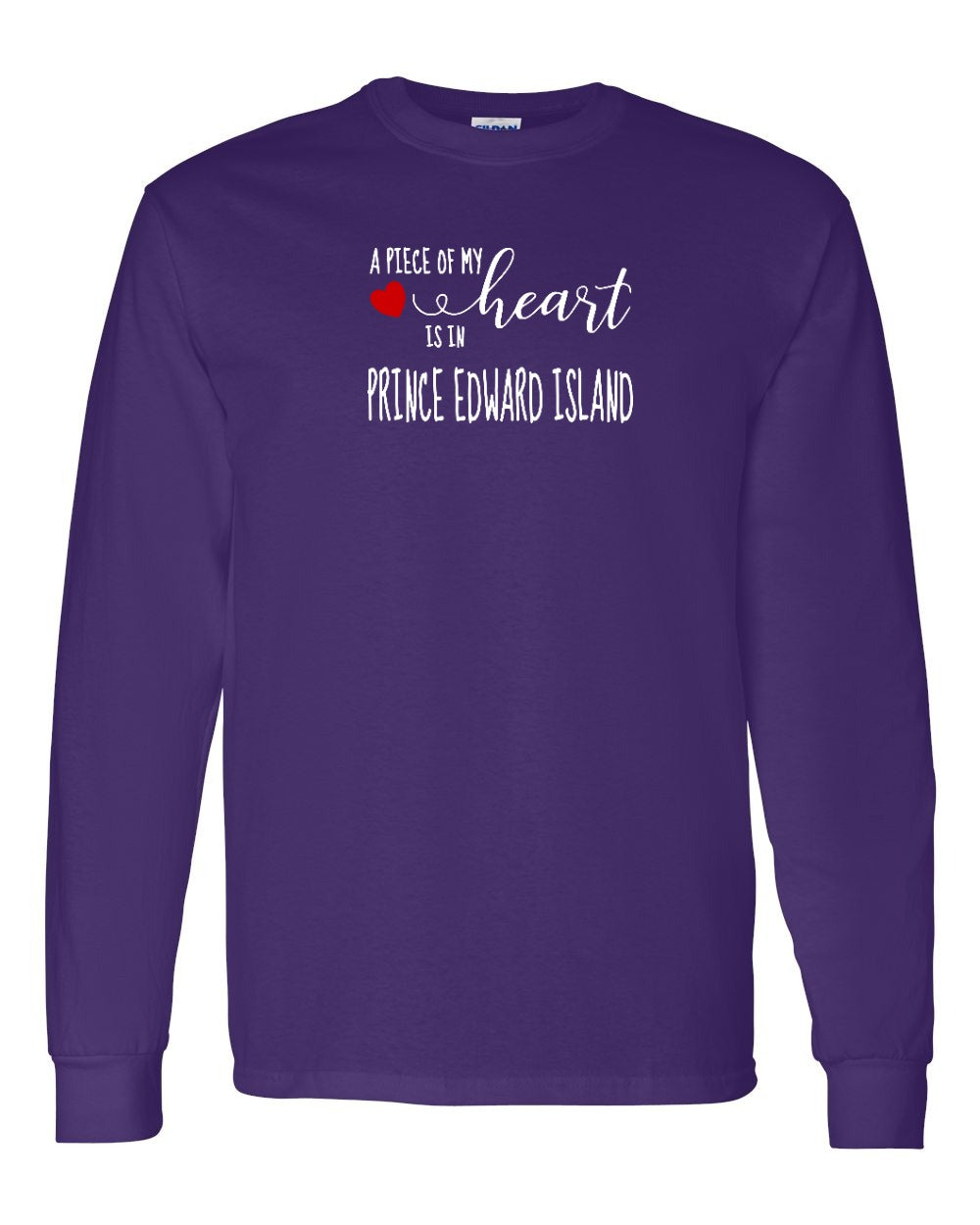 A Piece Of My Heart PEI red heart Long Sleeve Tee - Unisex