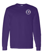 Born and Raised NFLD Heart Flag Left Chest & Back Long Sleeve Tee - Unisex