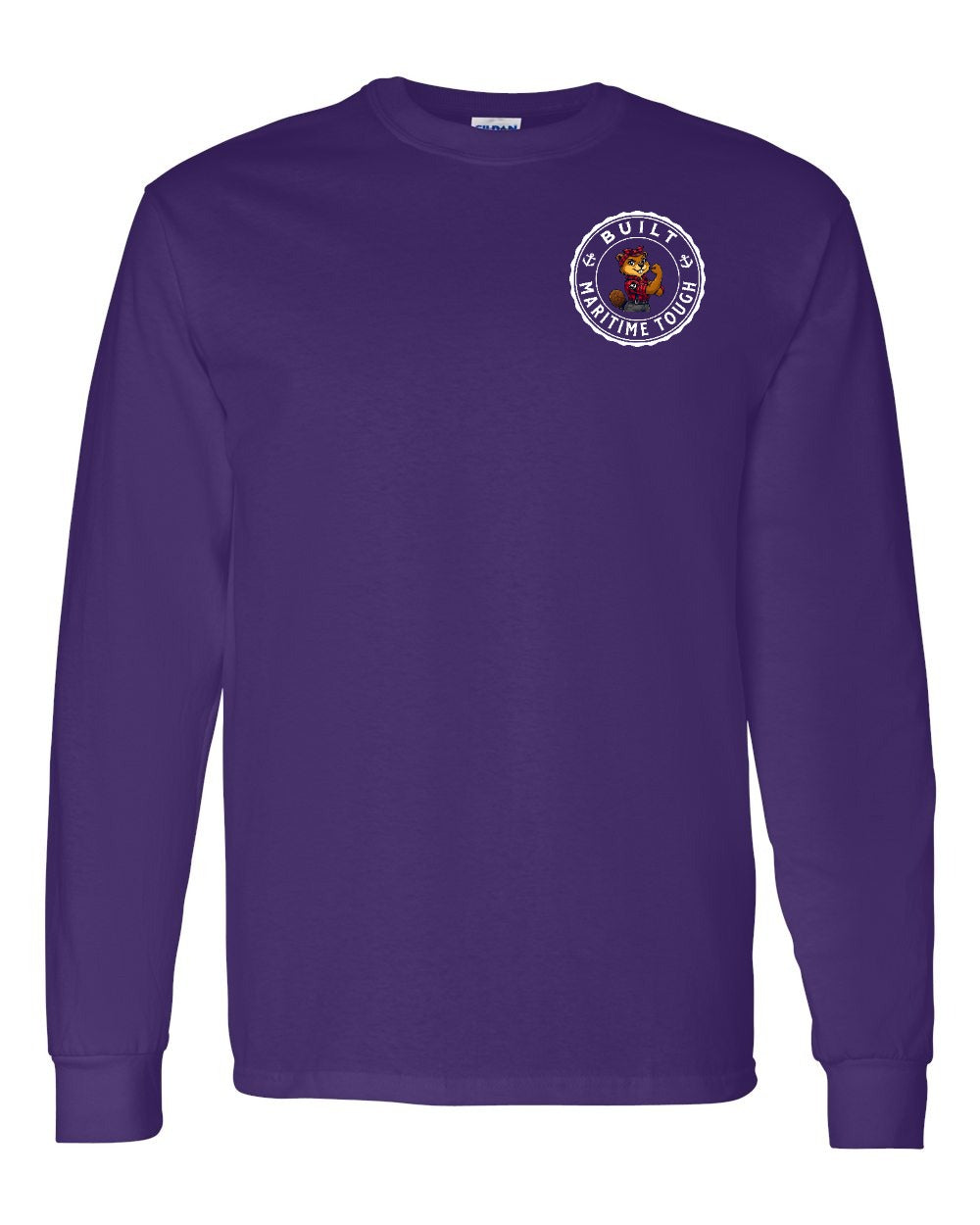 Built Maritime Tough Rosie Left Chest & Back Long Sleeve Tee - Unisex