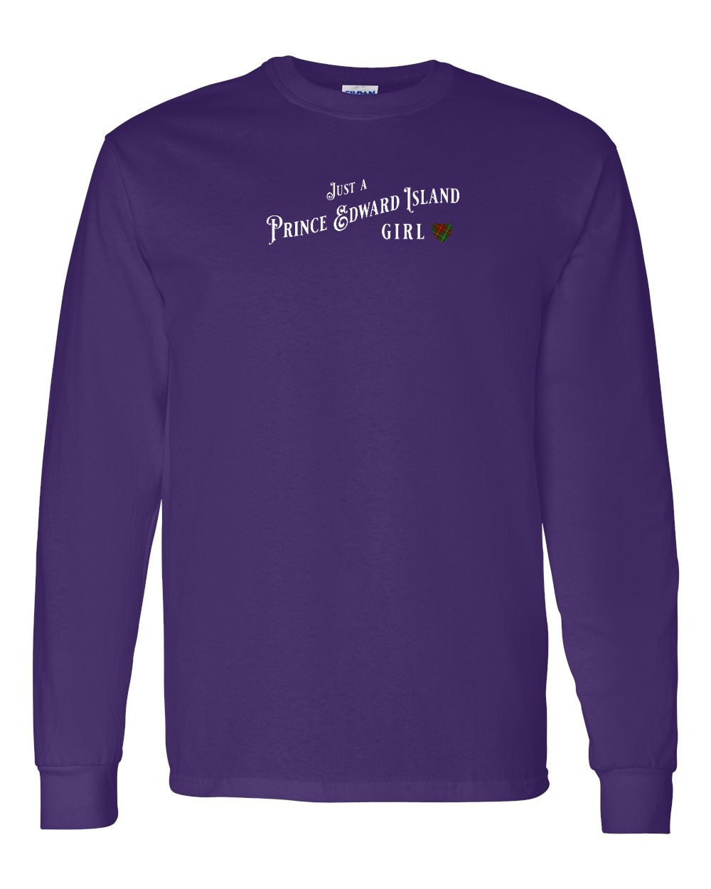 Just a PEI Girl tartan Long Sleeve Tee - Unisex