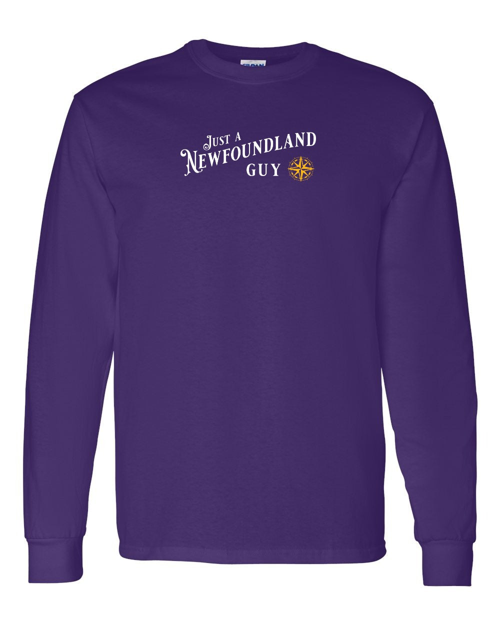 Just a NFLD Guy Yellow Compass Long Sleeve Tee - Unisex