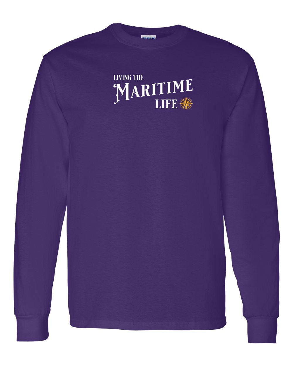 Living the Maritime life yellow compass Long Sleeve Tee - Unisex