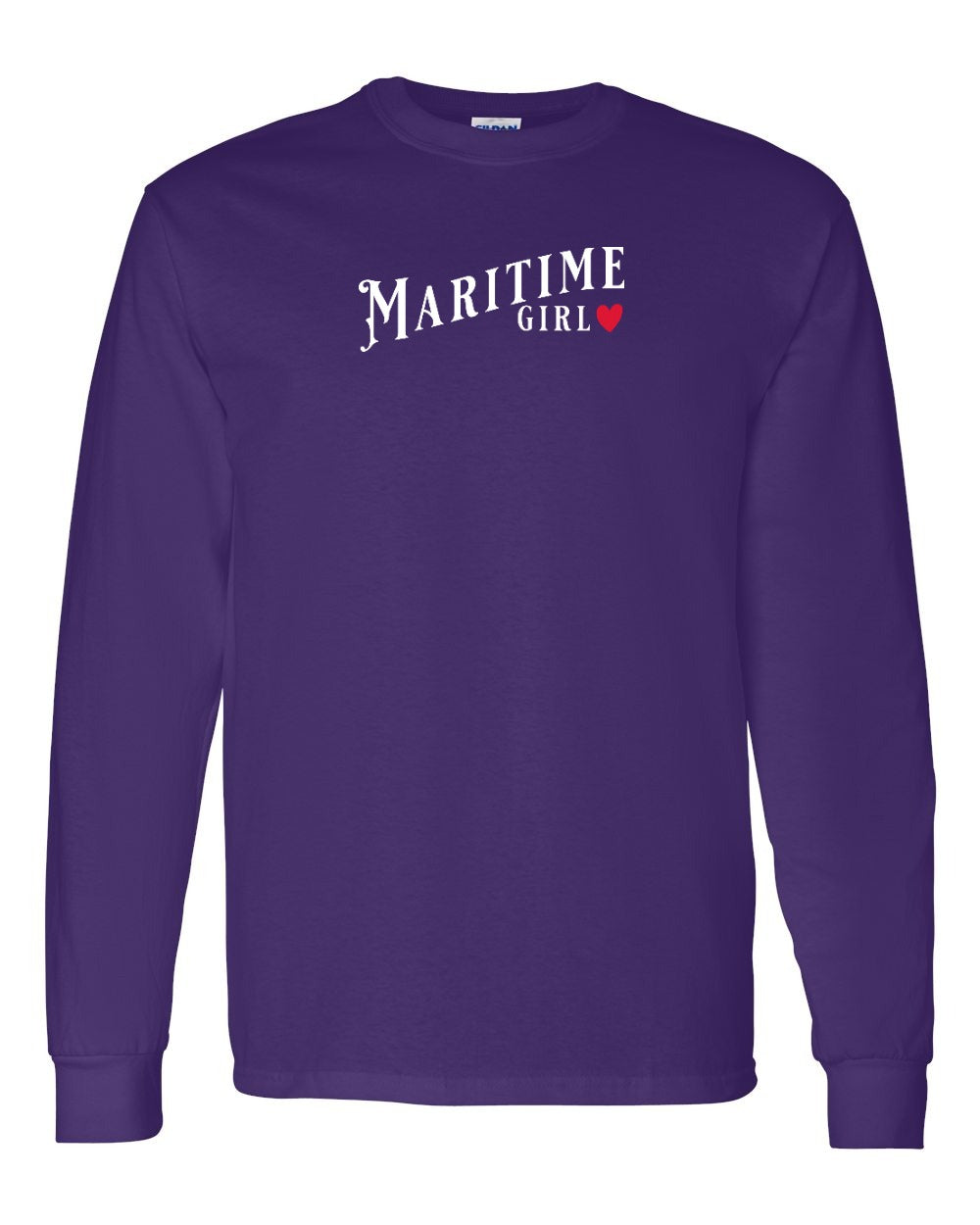 Maritime Girl red heart Long Sleeve - Unisex