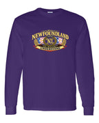 Newfoundland Thing Badge Full Front Long Sleeve in Purple