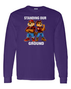Standing Our Ground Full Front Long Sleeve in Purple