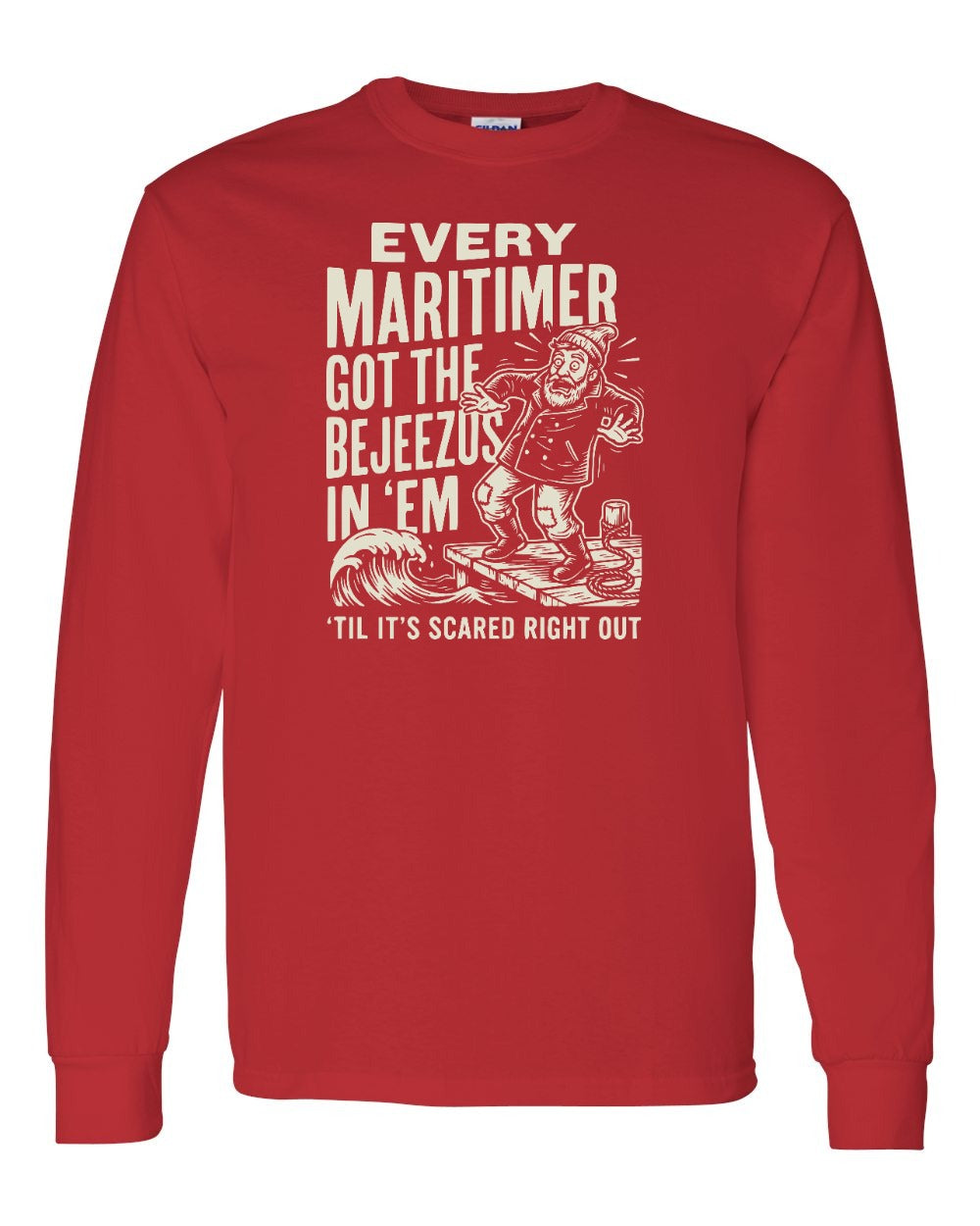 Bejezus Long Sleeve in Red