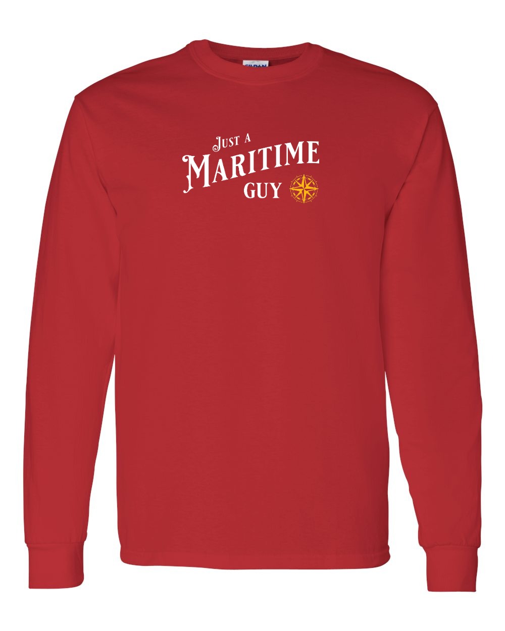 Just a Maritime Guy Yellow Compass Long Sleeve Tee - Unisex