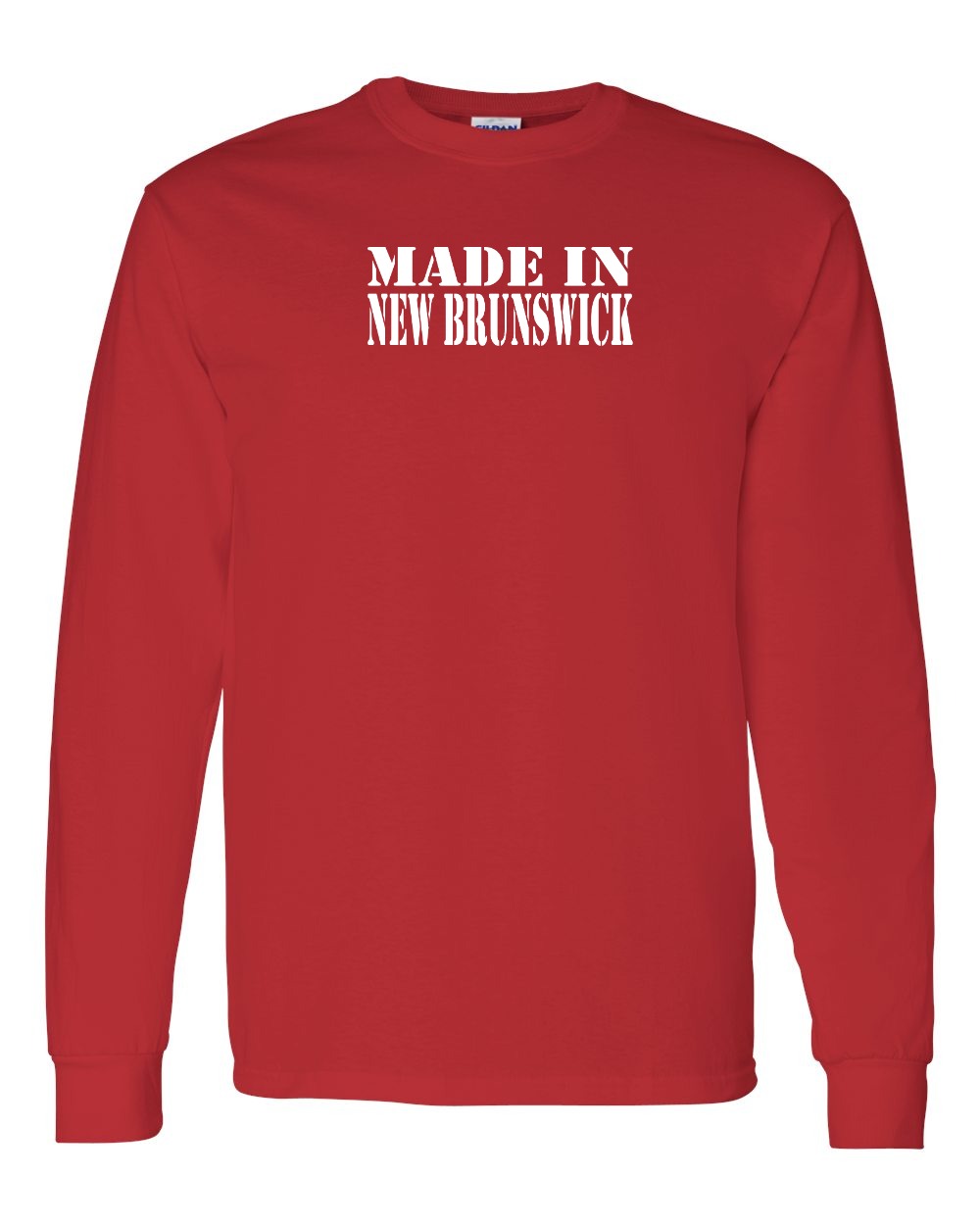 Made In NB White Lettering Long Sleeve Tee - Unisex