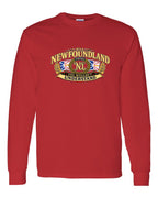 Newfoundland Thing Badge Full Front Long Sleeve in Red