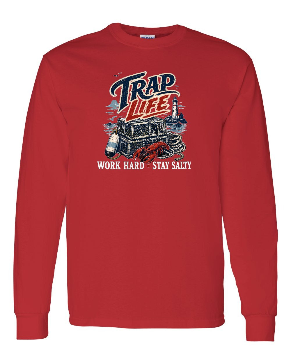 Trap Life Long Sleeve in Red