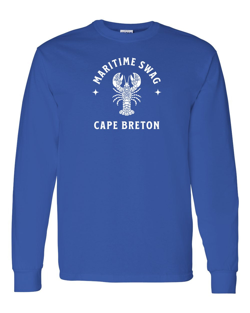 Maritime Swag CB Mandala white Lobster Long Sleeve Tee - Unisex