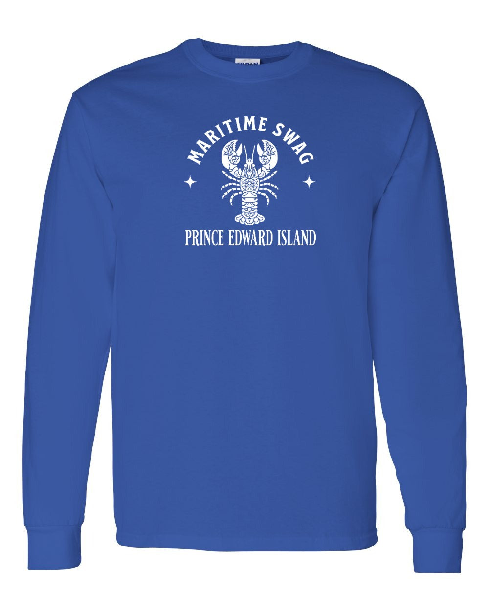 Maritime Swag PEI Mandala White Lobster Long Sleeve Tee - Unisex