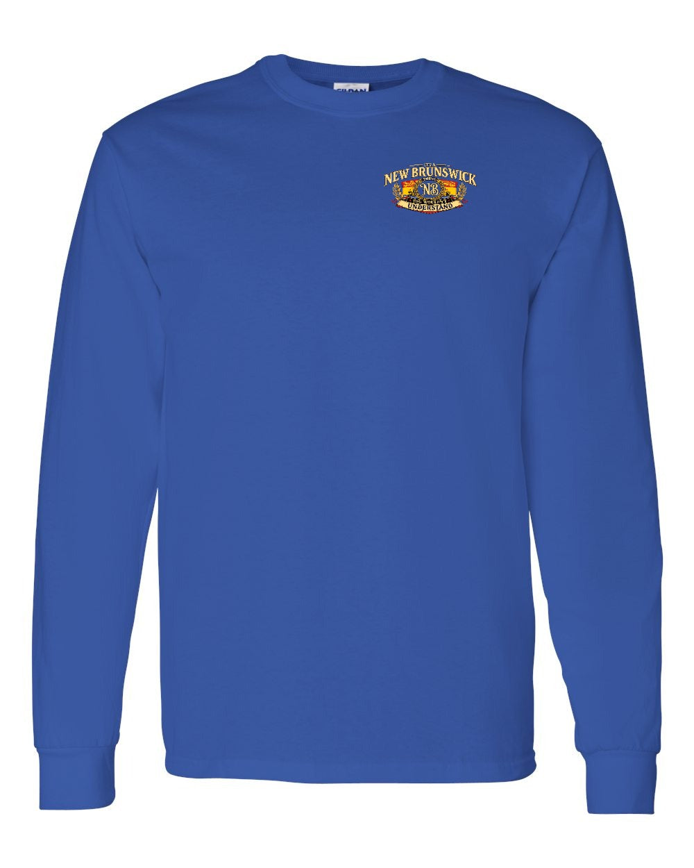 Nb Understand Left Chest and Back Long Sleeve in Royal