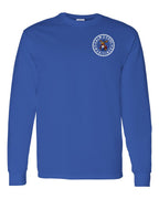 Calm Cool Maritimer Moose Left Chest & Back Long Sleeve Tee - Unisex