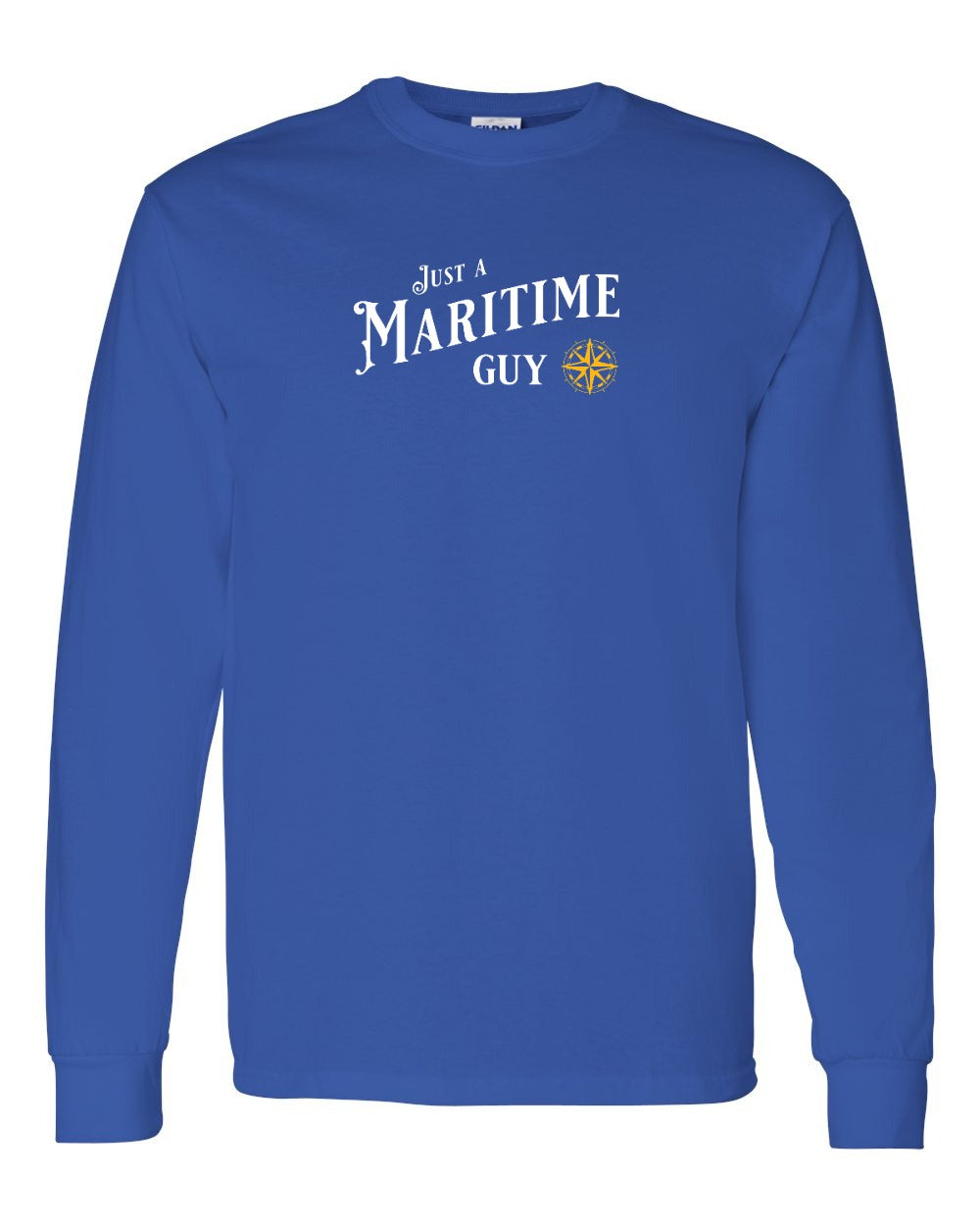 Just a Maritime Guy Yellow Compass Long Sleeve Tee - Unisex