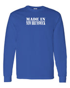 Made In NB White Lettering Long Sleeve Tee - Unisex