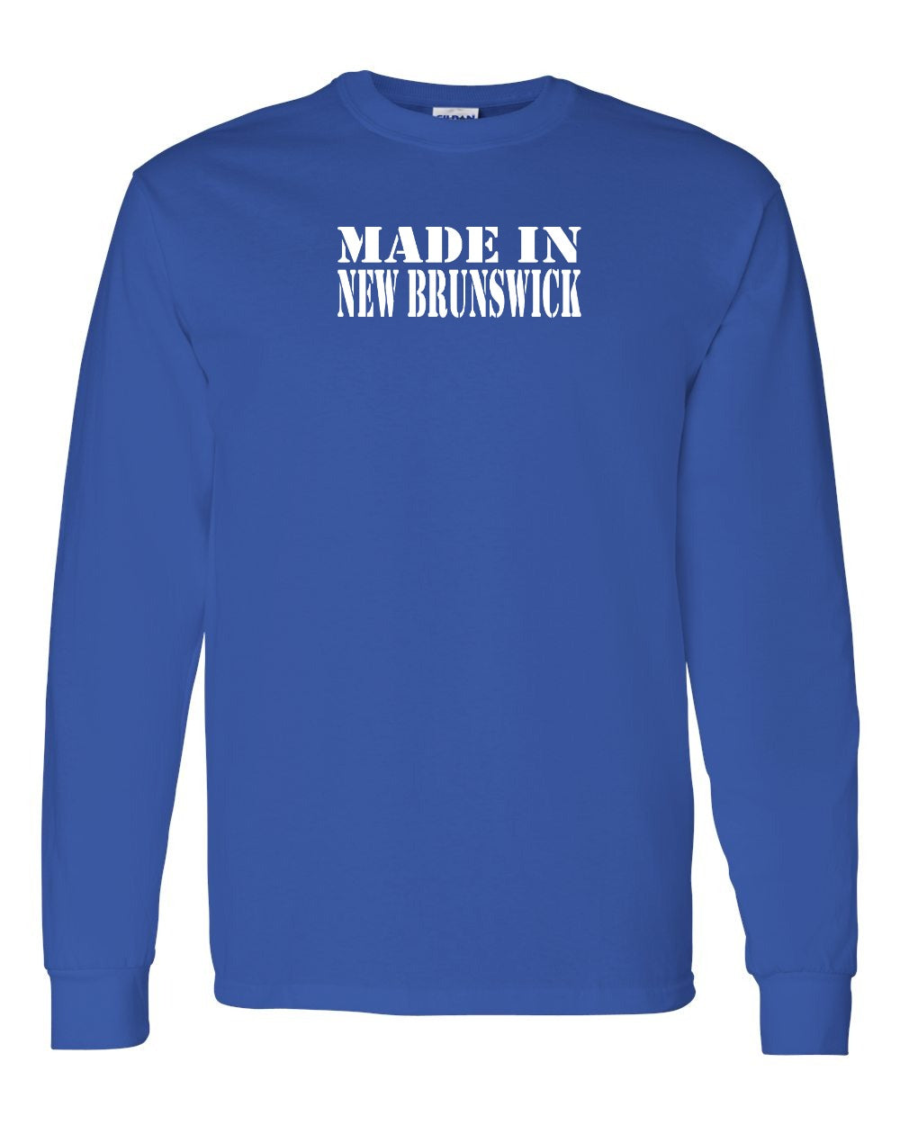 Made In NB White Lettering Long Sleeve Tee - Unisex
