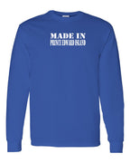 Made In PEI white lettering Long Sleeve Tee - Unisex