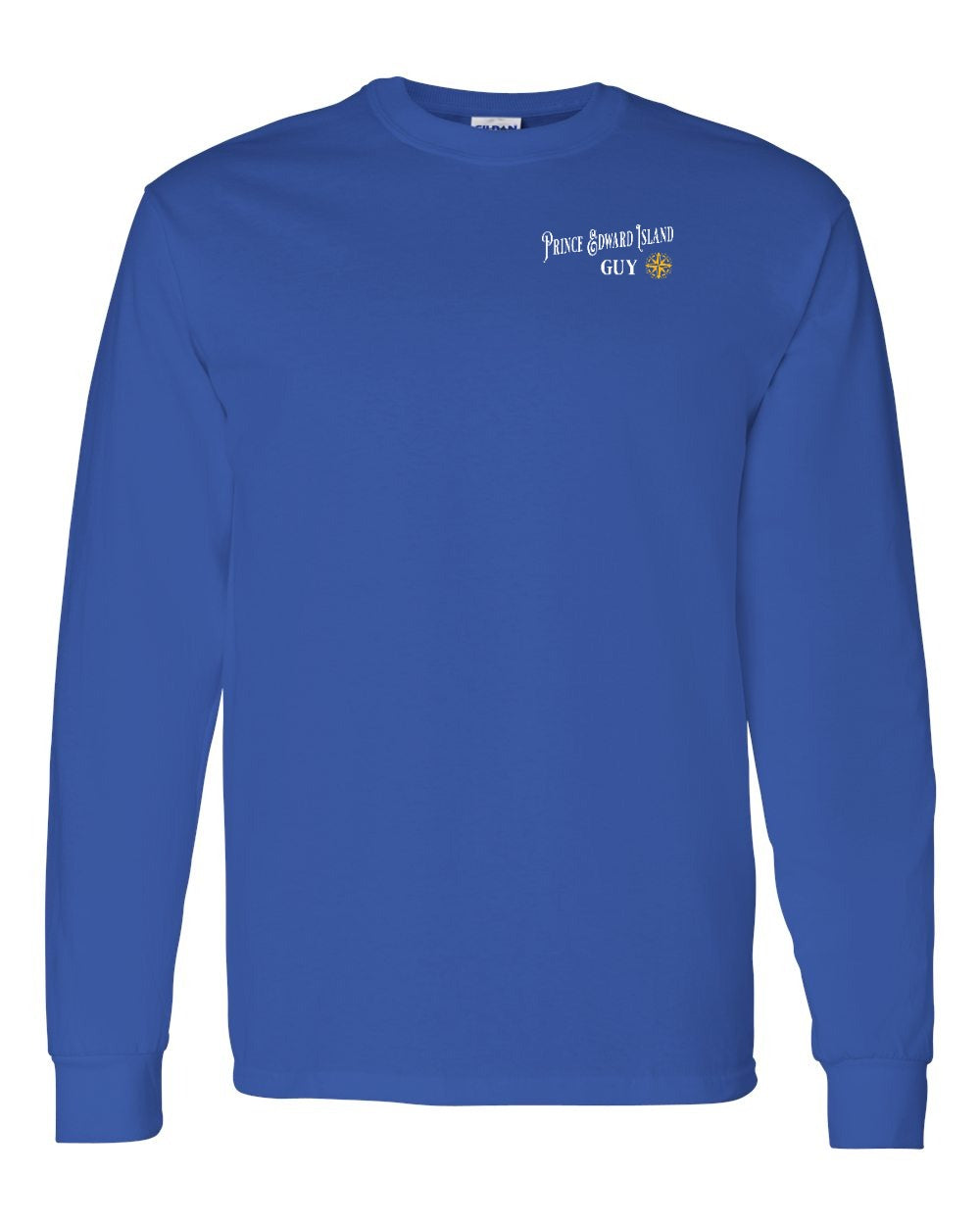 PEI Guy Yellow Compass Left Chest Long Sleeve Tee - Unisex