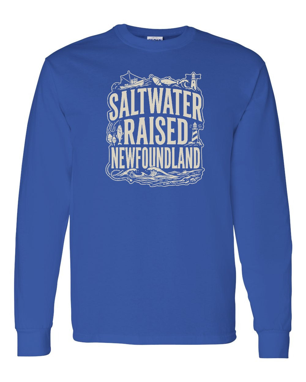 NFLD Saltwater Raised Folk Long Sleeve Tee - Unisex