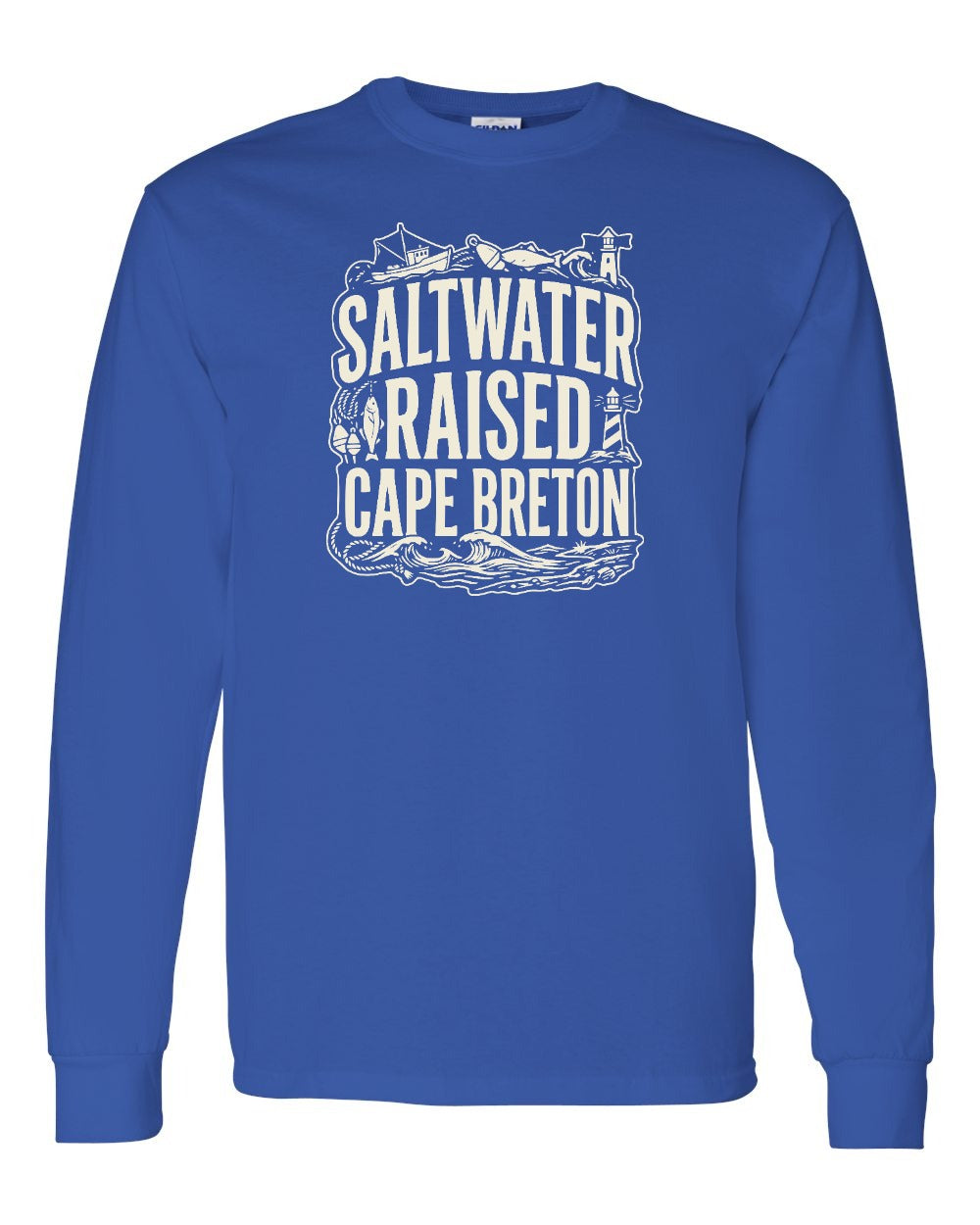 CB Saltwater Raised Folk Long Sleeve Tee - Unisex
