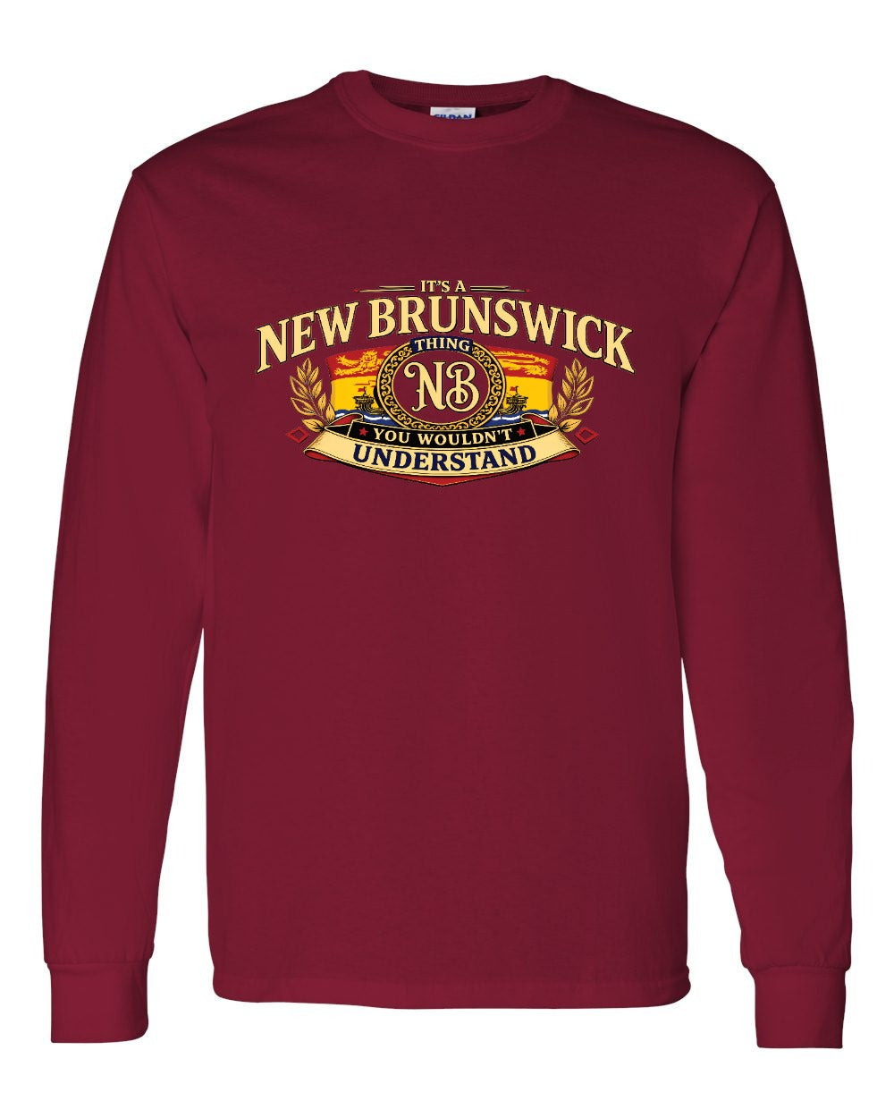 Nb Understand Full Front Long Sleeve in Cardinal Red