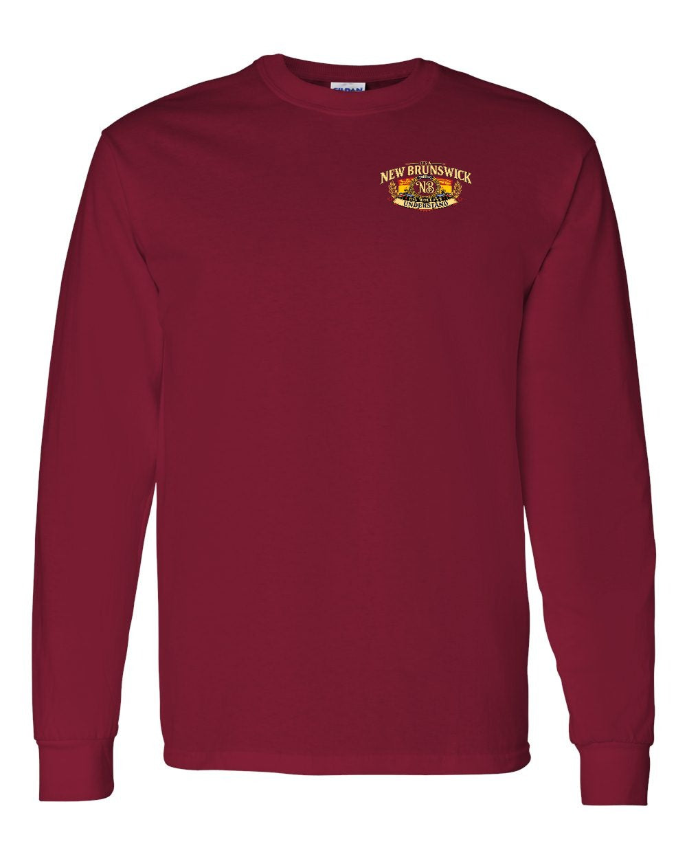 Nb Understand Left Chest and Back Long Sleeve in Cardinal Red