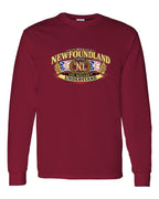 Newfoundland Thing Badge Full Front Long Sleeve in Cardinal Red