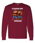 Standing Our Ground Full Front Long Sleeve in Cardinal Red