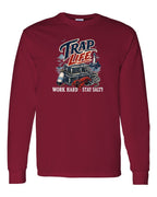 Trap Life Long Sleeve in Cardinal Red