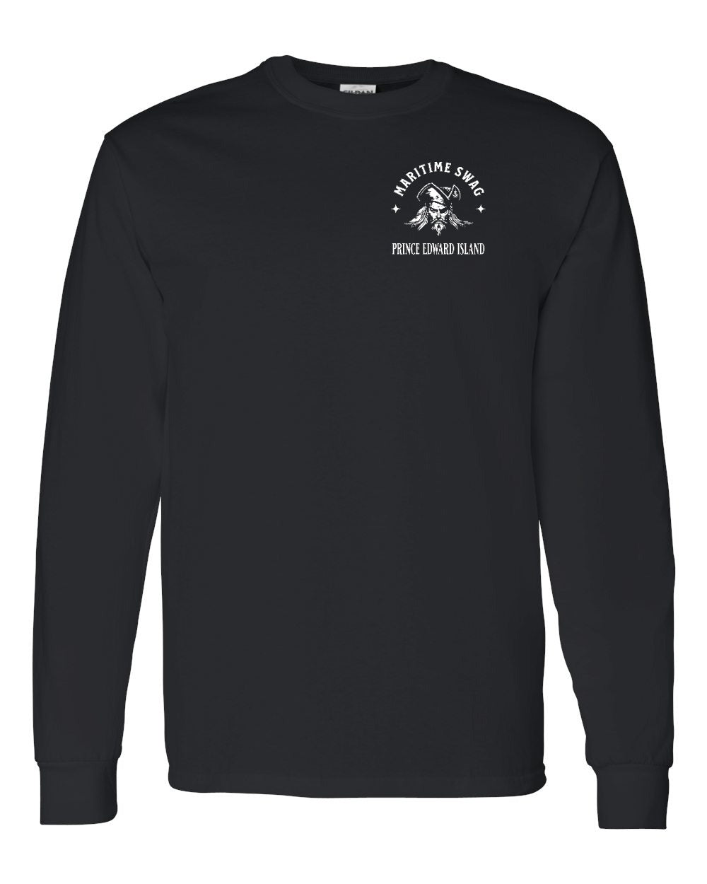 Maritime Swag PEI Pirate Left Chest Long Sleeve Tee - Unisex