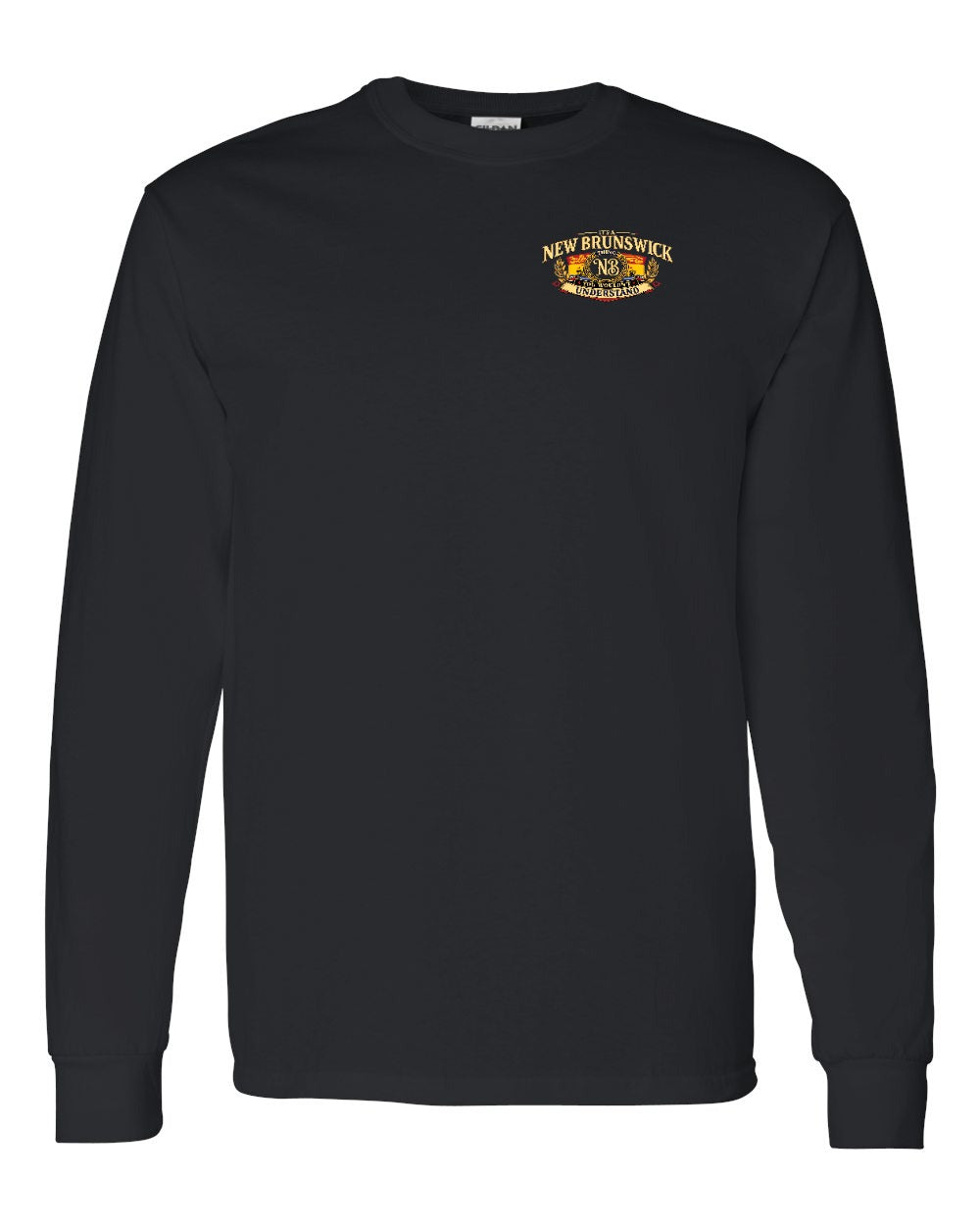 Nb Understand Left Chest and Back Long Sleeve in Black