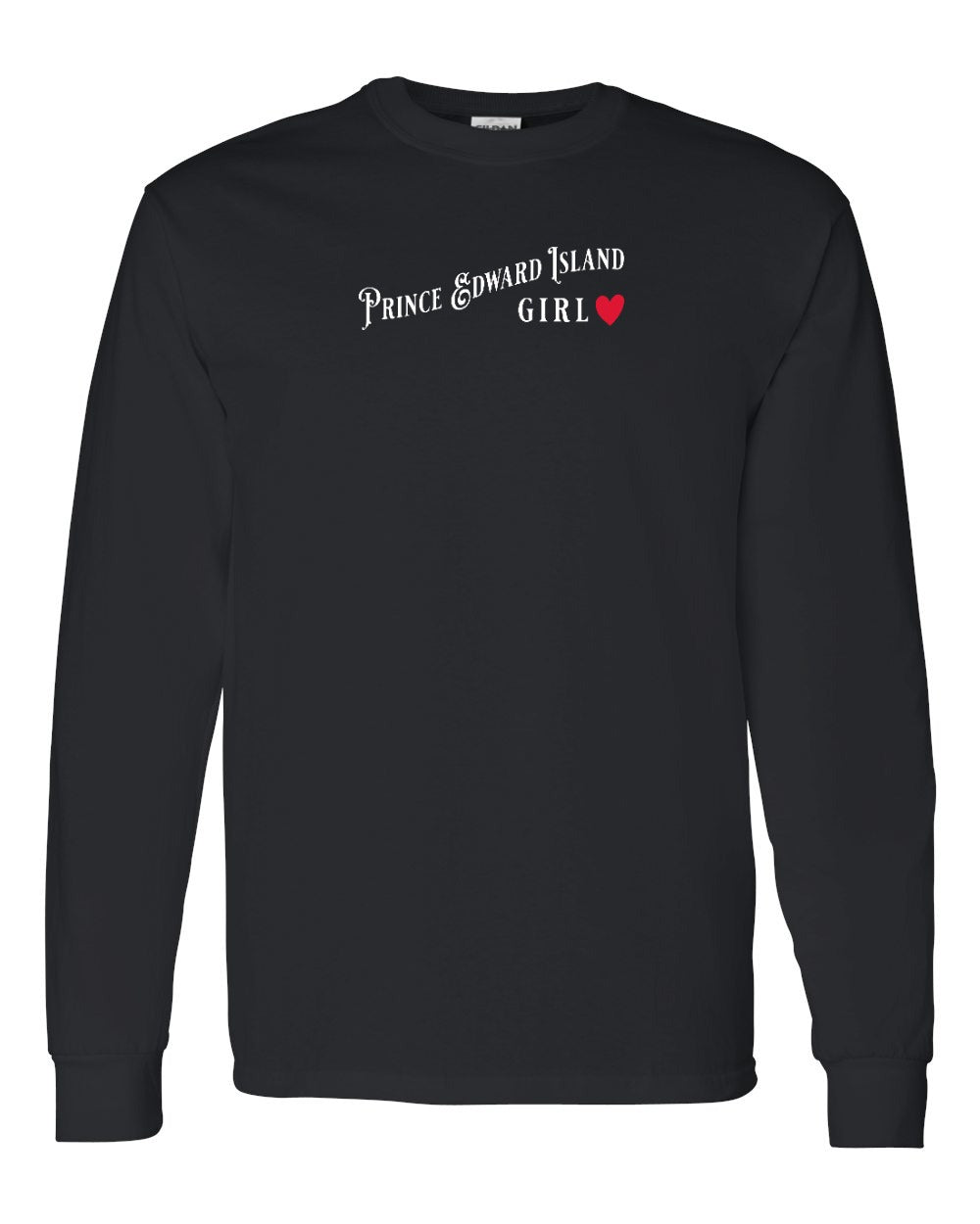 PEI Girl red heart Long Sleeve - Unisex