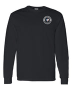 Born and Raised NFLD Heart Flag Left Chest Long Sleeve Tee - Unisex