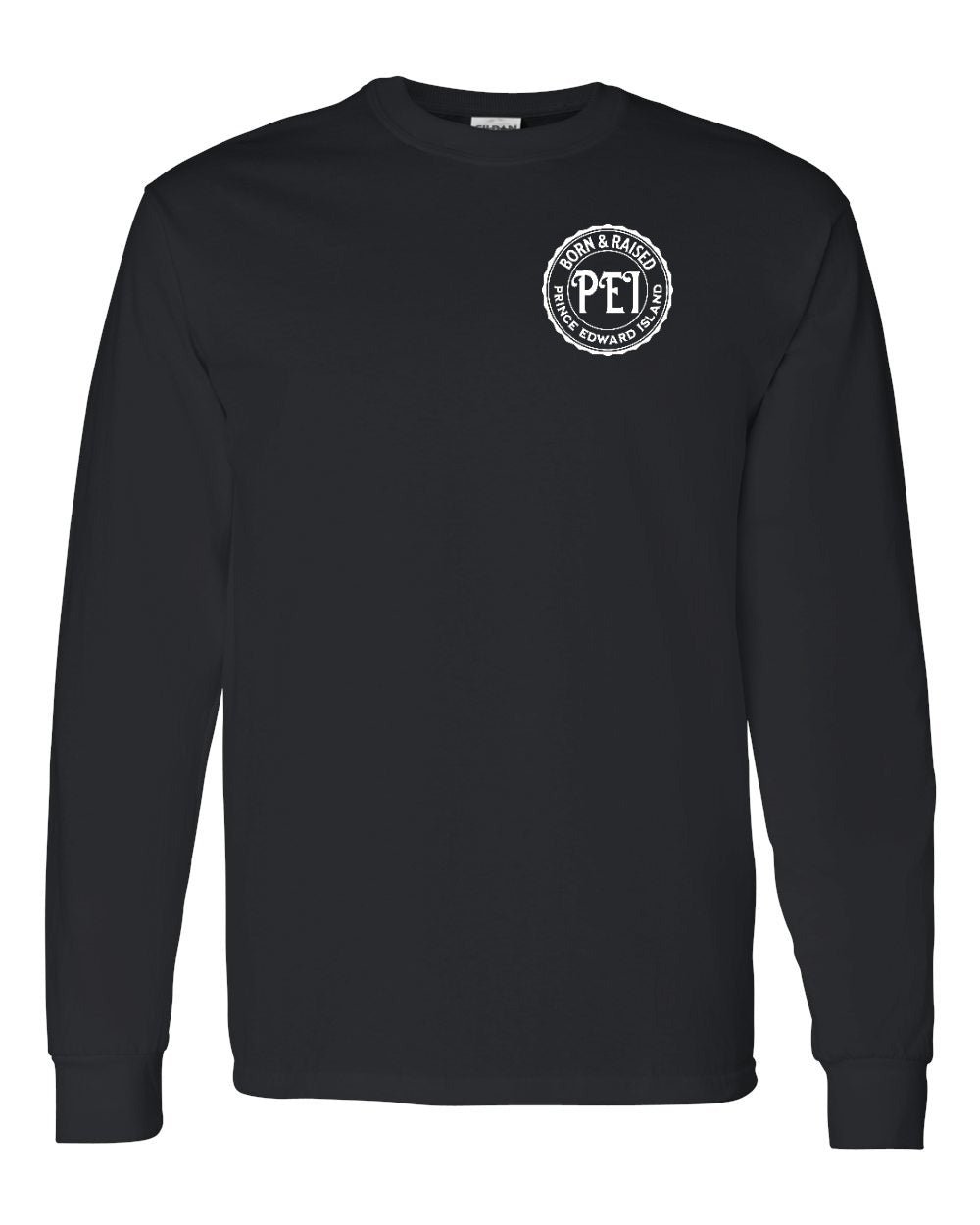 Born & Raised PEI Left Chest Long Sleeve Tee - Unisex
