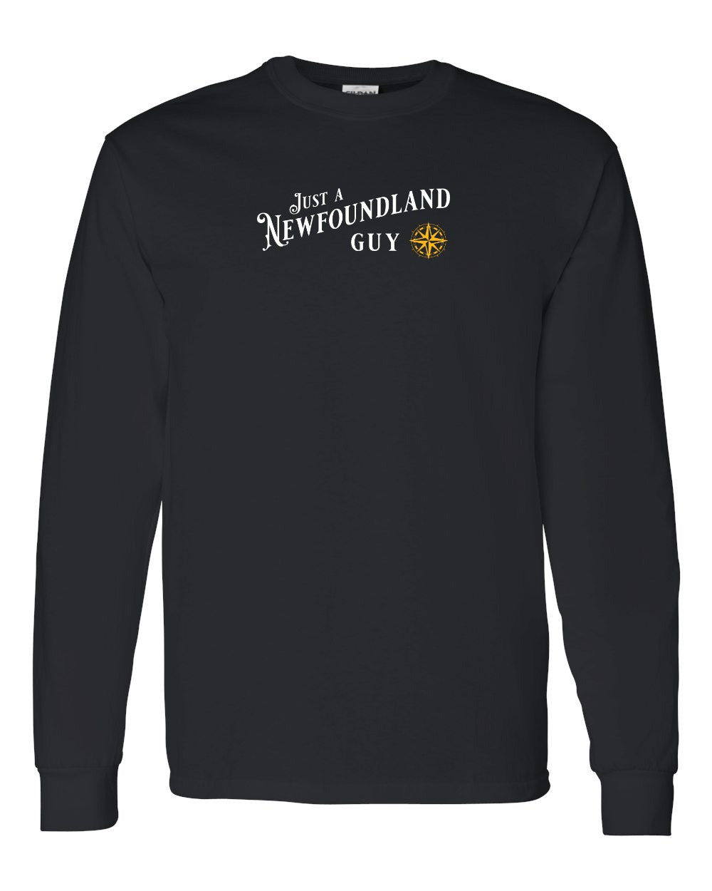 Just a NFLD Guy Yellow Compass Long Sleeve Tee - Unisex