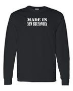 Made In NB White Lettering Long Sleeve Tee - Unisex