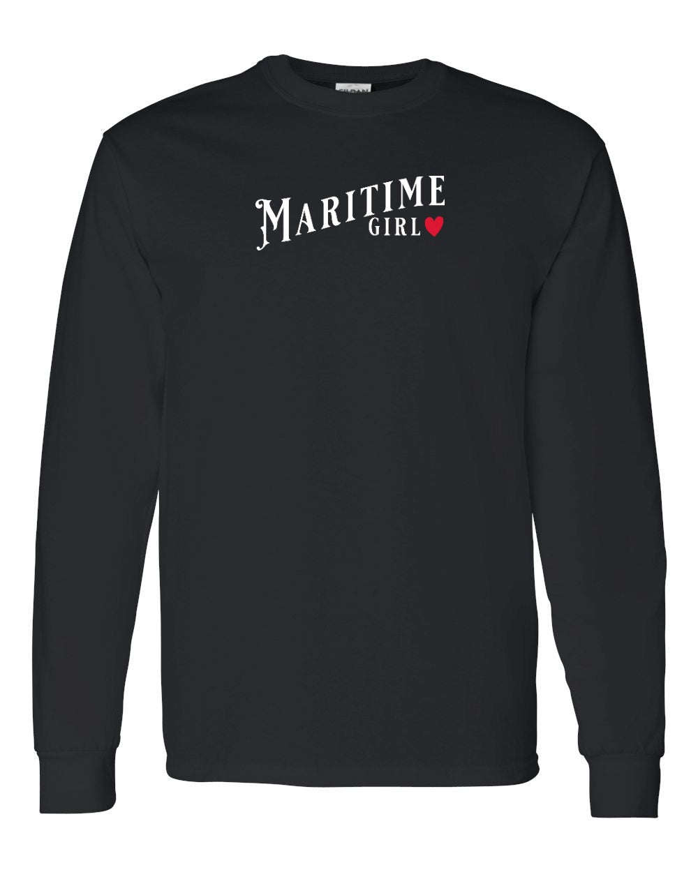 Maritime Girl red heart Long Sleeve - Unisex