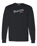 Maritime Girl red heart Long Sleeve - Unisex