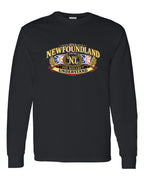 Newfoundland Thing Badge Full Front Long Sleeve in Black