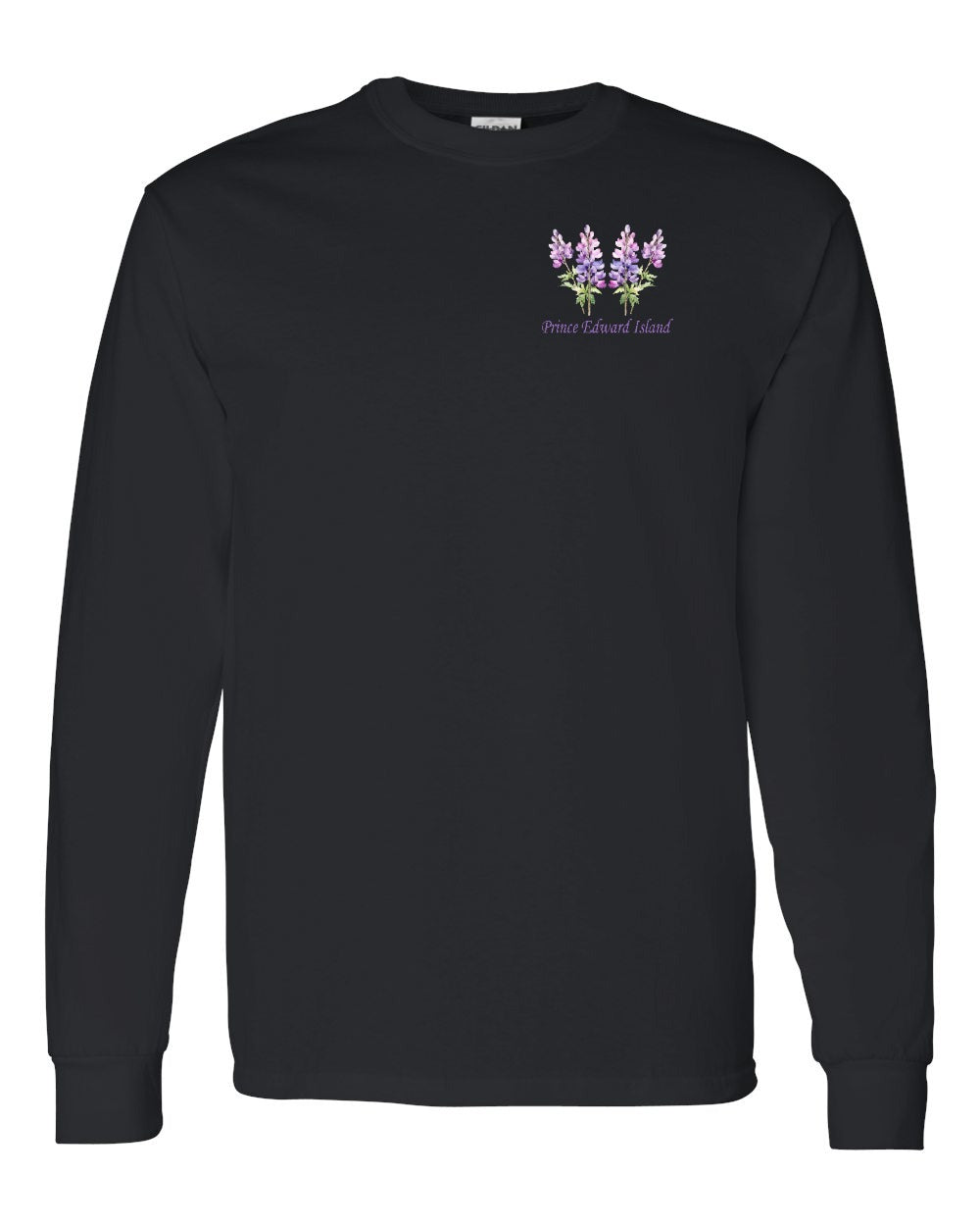 PEI Lupins Left Chest Long Sleeve Tee - Unisex