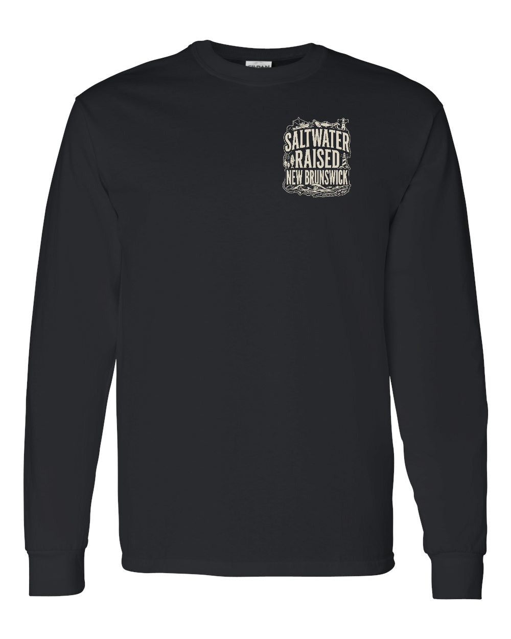 NB Saltwater Raised Folk Left Chest Long Sleeve Tee - Unisex