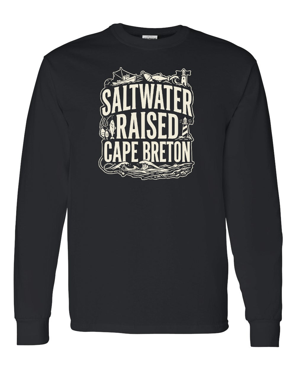 CB Saltwater Raised Folk Long Sleeve Tee - Unisex