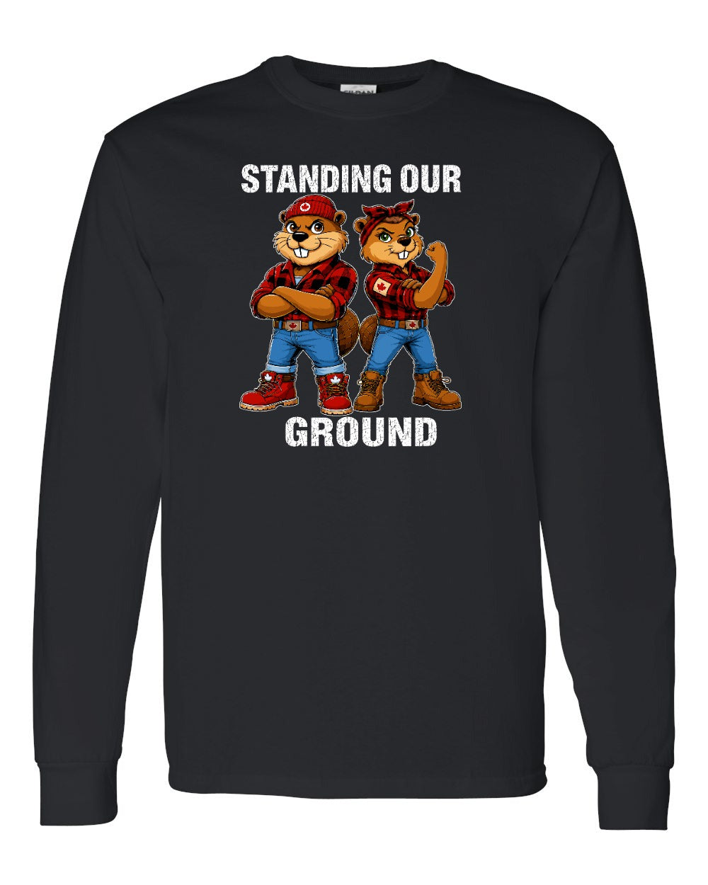 Standing Our Ground Full Front Long Sleeve in Black