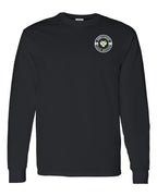 Born and Raised CB Heart Flag Left Chest Long Sleeve Tee - Unisex