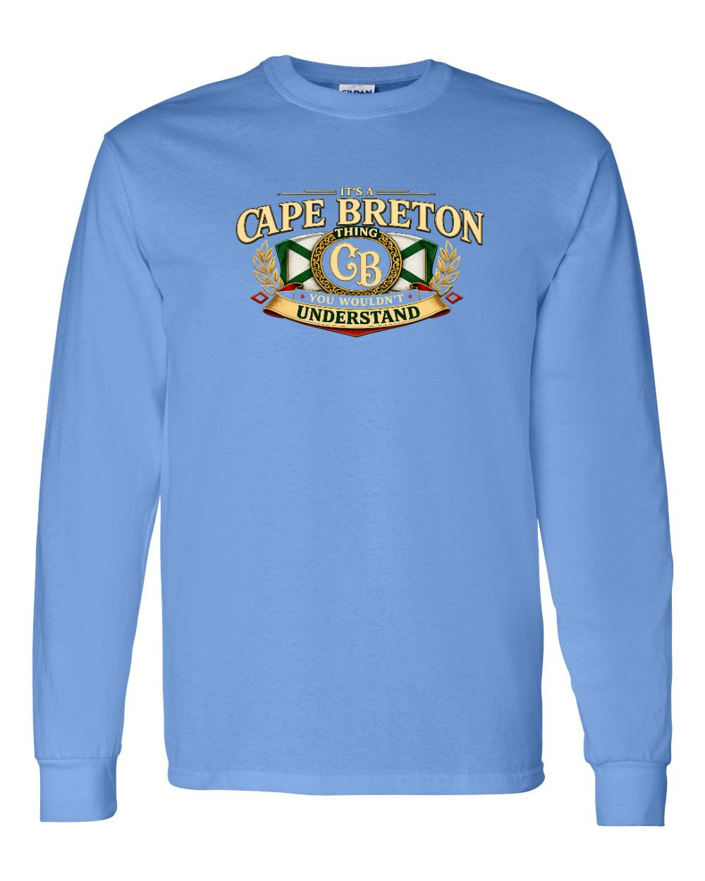 Cb Understand Flag Long Sleeve in Carolina Blue