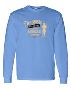 Muisic Will Continue Bagpipes Long Sleeve in Carolina Blue